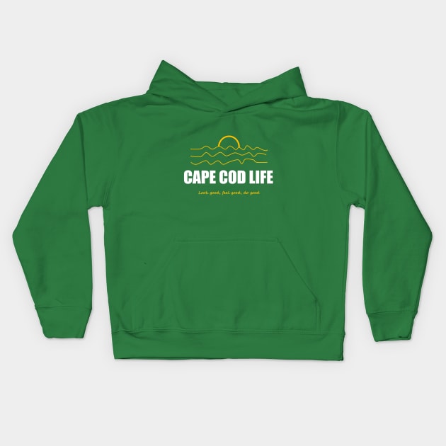 Cape Cod positive vibes Kids Hoodie by Antares